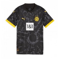 Camiseta Borussia Dortmund Mats Hummels #15 Segunda Equipación Replica 2023-24 para mujer mangas cortas